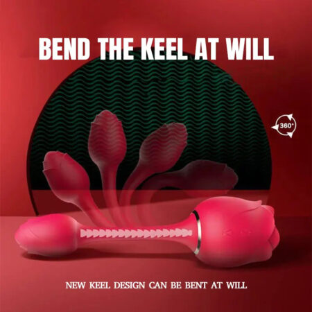 Waterproof Rose Suction Vibrator