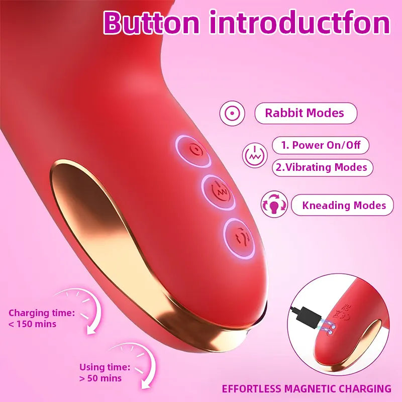 Kneading Pulse G-Spot Vibrator Wand