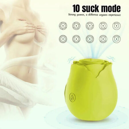Yellow Rose Clitoral Sucking Vibrator