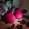 two beautiful rose toy on a table