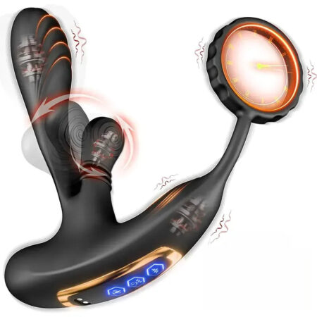 Prostate Massager with Vibrating Ring