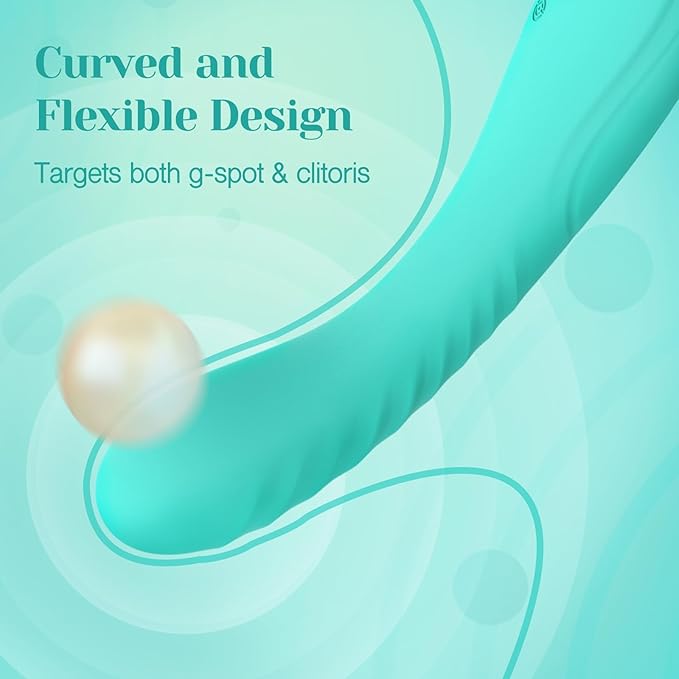 Curved Silicone G-Spot Vibrator – Ergonomic Textured Personal Massager - Image 4